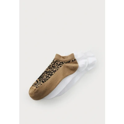 Abbildung von HUGO LEO LOGO 3 PACK Socken, Damen, Größe: 39 42, White/light brown