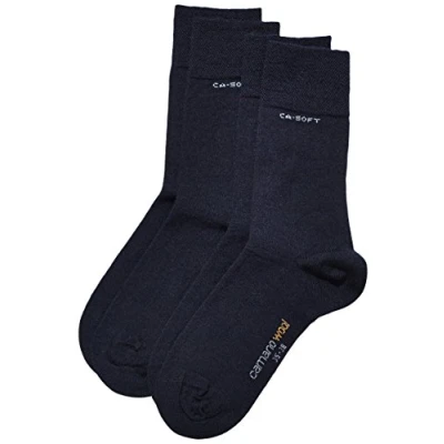 Abbildung von Camano Damen Strick Socken 3242, 100 DEN, Gr. 35/38, Blau (navy 4), 2er Pack