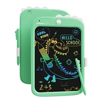 Abbildung von 10 Zoll LCD Schreibblock, elektronisches digitales Schreiben und Farbbildschirm Graffiti Brett, Geschenke für Kinder Erwachsene 3, 4, 5, 6, 7, 8 (Grün)