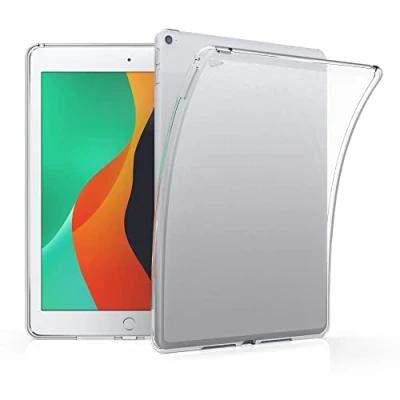 Abbildung von kwmobile Hülle kompatibel mit Apple iPad Air 2 weiches TPU Silikon Case Transparent Tablet Cover Matt