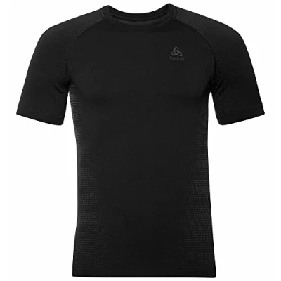 Abbildung von Odlo Performance Warm Eco BI Top Crew Neck T Shirt Herren Schwarz, Größe L