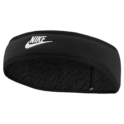 Abbildung von Nike Y Club Fleece 2.0 Stirnband für Kinder in der Farbe Black/Black/White, Größe: ONE Size, N.100.7164.091.OS