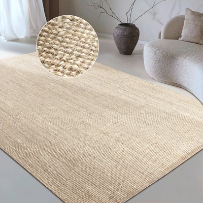 Abbildung von my home Teppich »Avot Juteteppich« rechteckig 10 mm Höhe 100% Jutefaser, Läufer, Esszimmer, Wohnzimmer, Skandi