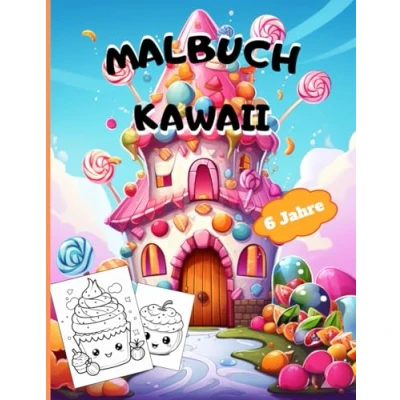 Abbildung von KAWAII MALBUCH: LEBENSMITTEL 40 ZEICHNUNGEN FÜR KINDER AB 6 JAHREN