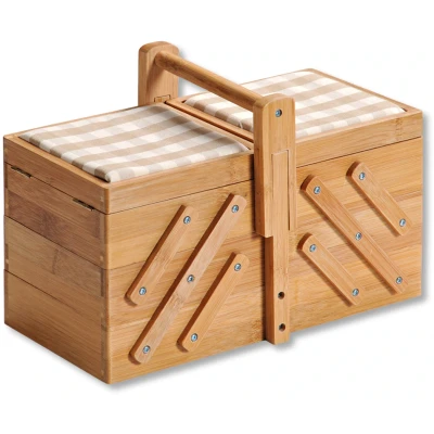 Abbildung von Kesper 58710 Brot und Obstkorb Nähkästchen, Bambusholz, 1