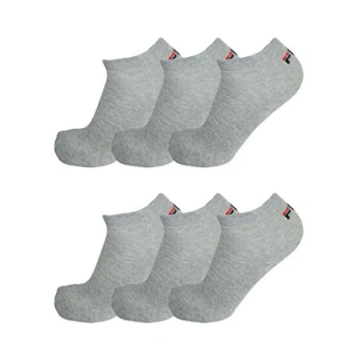 Abbildung von FILA® 6 Paar Socken, Invisible Sneakers Unisex, 35 46 Einfarbig Farbenauswahl: Farbe: Grau Größe: 39 42 (6 8 UK)