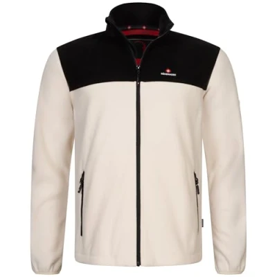 Abbildung von Höhenhorn Badus Herren Fleece Jacke Beige/Schwarz Gr. L
