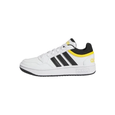 Abbildung von adidas Hoops Shoes Schuhe, Cloud White/Core Black/Bold Gold, 38 2/3 EU
