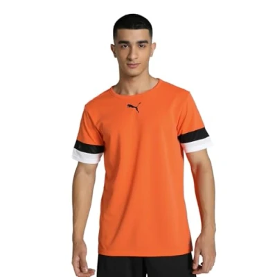 Abbildung von PUMA Herren Teamrise Jersey T Shirt, Golden Poppy black white, XXL EU