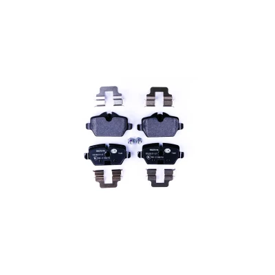 Abbildung von HELLA 8DB 355 011 271 Bremsbelagsatz für Verschleißwarnanzeiger vorbereitet mit Bremssattelschrauben Zubehör BMW: 3 Saloon, Coupe, 1 Hatchback