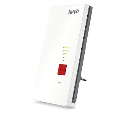 Abbildung von AVM FRITZ!WLAN Mesh Repeater 2400 (Dual WLAN AC + N bis zu 1.733 MBit/s (5GHz) 600 MBit/s(2,4 GHz), 1x Gigabit LAN, deutschsprachige Version)