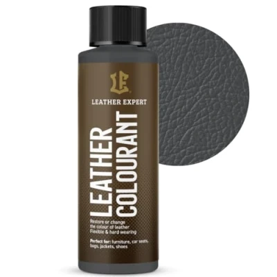 Abbildung von Sehr Deckend Wasser Lederfarbe Dunkelgrau 50 ml Leather Paint für Natur und ÖkoLeder Dye Ohne Alkohol alle Lederaccessoires Reißt oder Blättert Nicht ab
