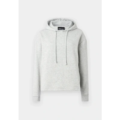 Abbildung von Pieces Pcchilli Hoodie Kapuzenpullover, Damen, Größe: XS, Light grey melange