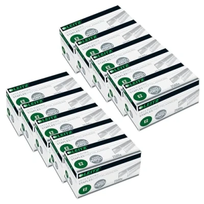 Abbildung von Leitz Electric Heftklammern E2, Verzinkt, 10 x Box mit je 2500 Heftklammern, 55690000