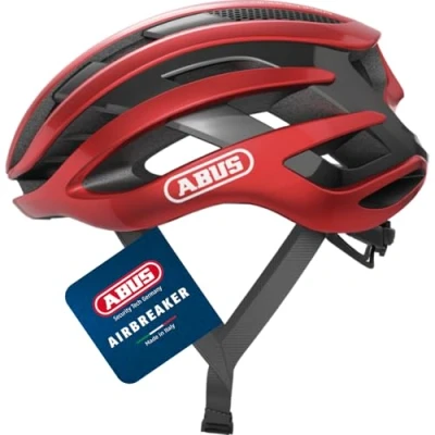 Abbildung von ABUS Rennradhelm AirBreaker High End Fahrradhelm für den professionellen Radsport Jugendliche und Erwachsene Helm Damen Herren Rot, Größe M