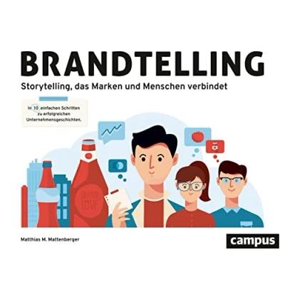 Abbildung von Brandtelling: In zehn einfachen Schritten zu erfolgreichen Unternehmensgeschichten. Storytelling, das Marken und Menschen verbindet.