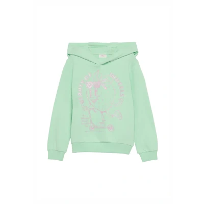Abbildung von s.Oliver Kapuzenpullover für Kinder, Größe: 116/122, Ozeangrün