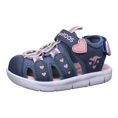 Abbildung von Kangaroos Kmini Riemensandalette für Kinder, Größe: 27, Grey/light pink Schuhe