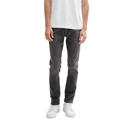 Abbildung von TOM Tailor Hybrid JOSH Jeans Slim Fit, Herren, Größe: 36x32, Used dark stone grey denim