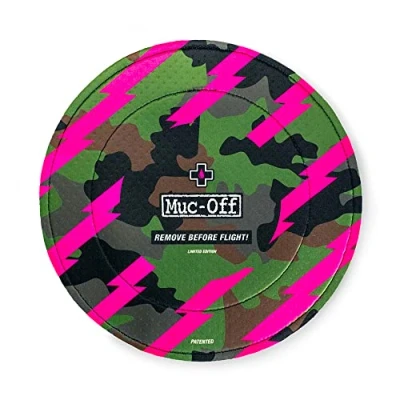Abbildung von Muc Off Bremsscheiben Schutz Camo für Scheibenbremse Fahrrad, 2er Set Waschbare Neopren Hüllen Scheibenbremsen vor Übersprühen und Transportschäden Idealer Zusatz Fahrradpflege