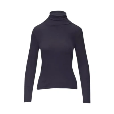 Abbildung von s.Oliver Elastisches MIT Rollkragen Langarmshirt, Damen, Größe: 36, Navy