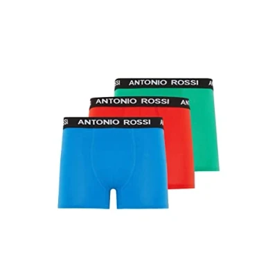 Abbildung von FM London Antonio Rossi Fitted 3 PACK Panties, Herren, Größe: Large, Red0 green blue