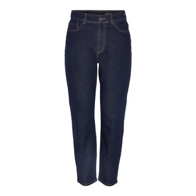 Abbildung von Noisy May MONI HIGH Waist Jeans Straight Leg, Damen, Größe: 30x34, Dark blue denim