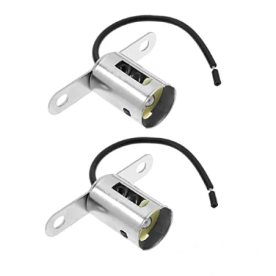 Abbildung von 2 Stück 1156 BA15S Sockel Adapter Ersatz Lampenhalter Blinker Licht Kabelbaum Stecker für P 21W / R10W R5W Gewinde