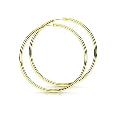 Abbildung von Materia Gold Creolen Silber 925 XXL Reifen Ohrringe 60mm Damen SO 109