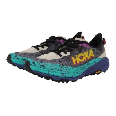 Abbildung von HOKA Speedgoat 6 Laufschuh Trail, Herren, Größe: 42, Oatmeal/mountain iris Schuhe