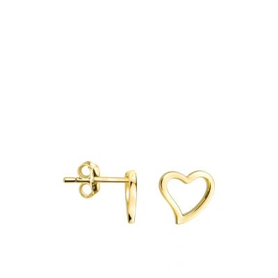 Abbildung von SOFIA MILANI Damen Ohrringe 925 Silber vergoldet/golden Herz Ohrstecker E2549