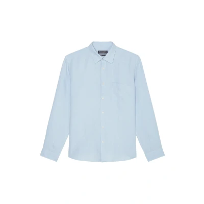 Abbildung von Marc O&#039;Polo KENT COLLAR, LONG SLEEVES, ONE Rectangular Chest POCKET, Style Hemd, Herren, Größe: 3XL, Homestead blue