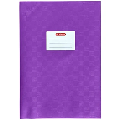 Abbildung von Herlitz 5204094 Hefthülle A4 Baststruktur, 25 Stück, violett