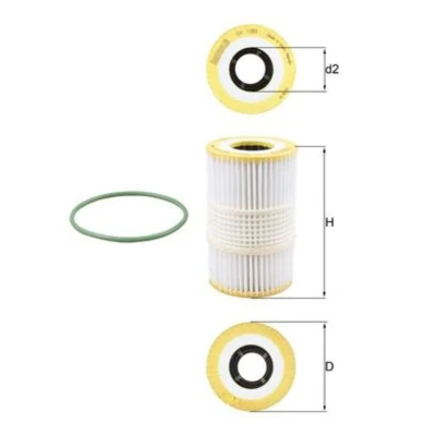 Abbildung von MAHLE ORIGINAL OX 1185D Ölfilter Filtereinsatz AUDI: A6 C7 Saloon, A4 B8 Avant, MERCEDES BENZ: E Class C Coupe