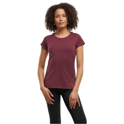 Abbildung von Build Your Brand Damen BB012 Ladies Basic Tee T Shirt, Burgundy, 5XL