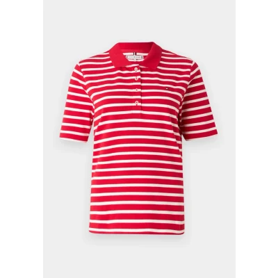 Abbildung von Tommy Hilfiger REG Poloshirt, Damen, Größe: XS, Primary red/ecru