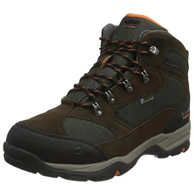 Abbildung von Hi Tec Herren Storm Wp Wide Walking Schuh, Dk Chocolate/Dk Taupe/Burnt Orange, 44 EU Weit