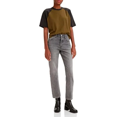 Abbildung von Levi&#039;s 501 CROP Jeans Straight Leg, Damen, Größe: 32x30, Gray
