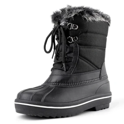 Abbildung von riemot Winterstiefel Damen Gefüttert Schneestiefel Wasserdicht Winterschuhe Warm Winter Stiefel