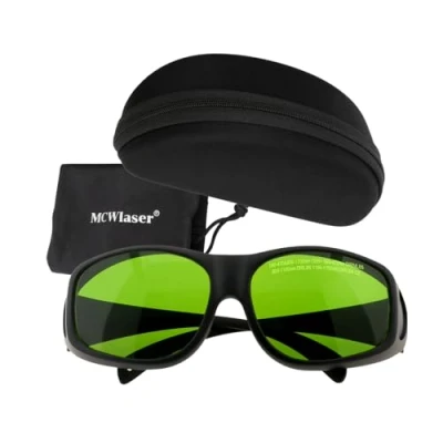 Abbildung von MCWlaser Laser Schutzbrille 1064nm 1080nm Brille CE OD5+ Safety Goggles 190 470nm &amp; 800 1700nm Für Fiber Laserreinigung Schweißen UV Markierung Diode, ND:YAG Absorption Type EP 8 Stil 9