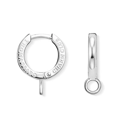 Abbildung von Thomas Sabo Damen Einzel Single Creole Clipverschluss Charm Club 925 Sterling Silber H2011 001 21