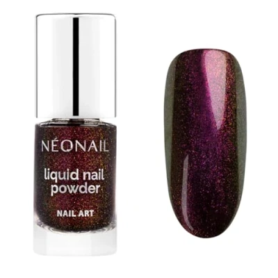 Abbildung von NEONAIL Liquid Nail Powder Chameleon 02 Flüssiger Nagelpuder Chrome Glitzer Nägel Puder Art Nageldesign Zubehör Glitter Chrom Grün, Rose 6,5 ml