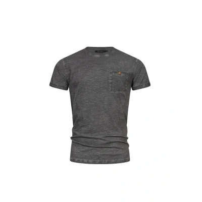 Abbildung von Indicode Jeans Kilmon Tshirt basic, Herren, Größe: Small, Dk grey