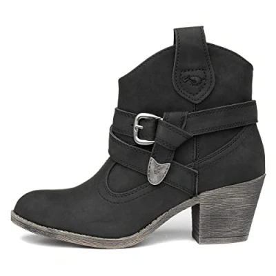 Abbildung von Rocket Dog Damen Satire Kurzschaft Cowboystiefel, (Black A00), 40 EU