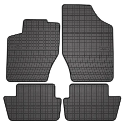Abbildung von FROGUM 0632C Fußmattensatz Gummi vorne und hinten 4 schwarz Maßgefertigt CITROËN: C4 II Hatchback