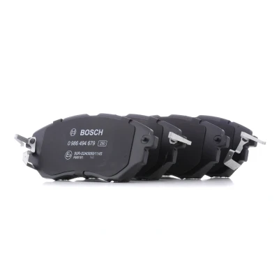 Abbildung von BOSCH 0 986 494 679 Bremsbelagsatz Low Metallic mit akustischer Verschleißwarnung Anti Quietsch Blech SUBARU: Outback V, Legacy 5, 4