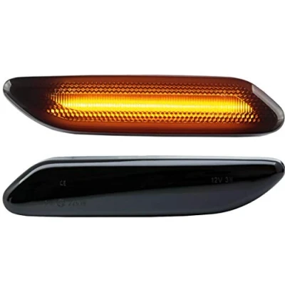 Abbildung von DoLED LED Seitenblinker Blinker getönt Schwarz/Rauchglas kompatibel für BMW Mini Countryman R60 Paceman R61