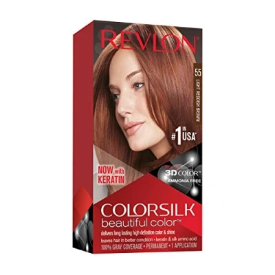 Abbildung von Revlon ColorSilk Beautiful Color 55 Light Reddish Brown