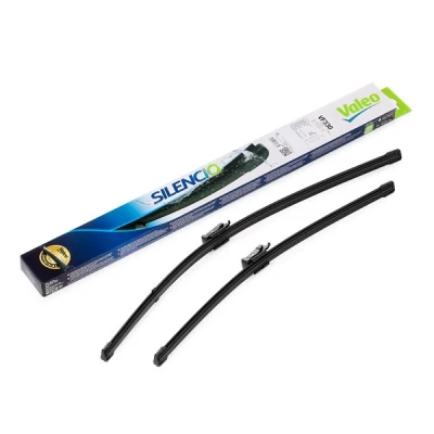 Abbildung von Scheibenwischer Valeo Silencio X.trm, Flat Blade Set 574385 vorne Rahmenlos Top Lock VOLKSWAGEN: Golf 6, Passat B6 Saloon, Touran I