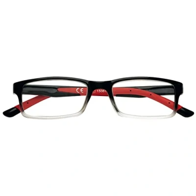 Abbildung von Zippo Lesebrille 31Z091, schwarz rot, 1 Dioptrien